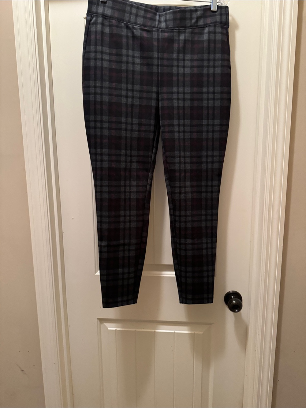 Maurices Black and Gray Plaid Trousers